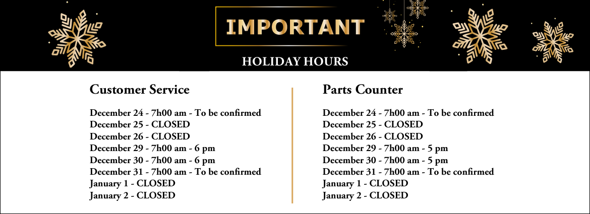 Holiday hours